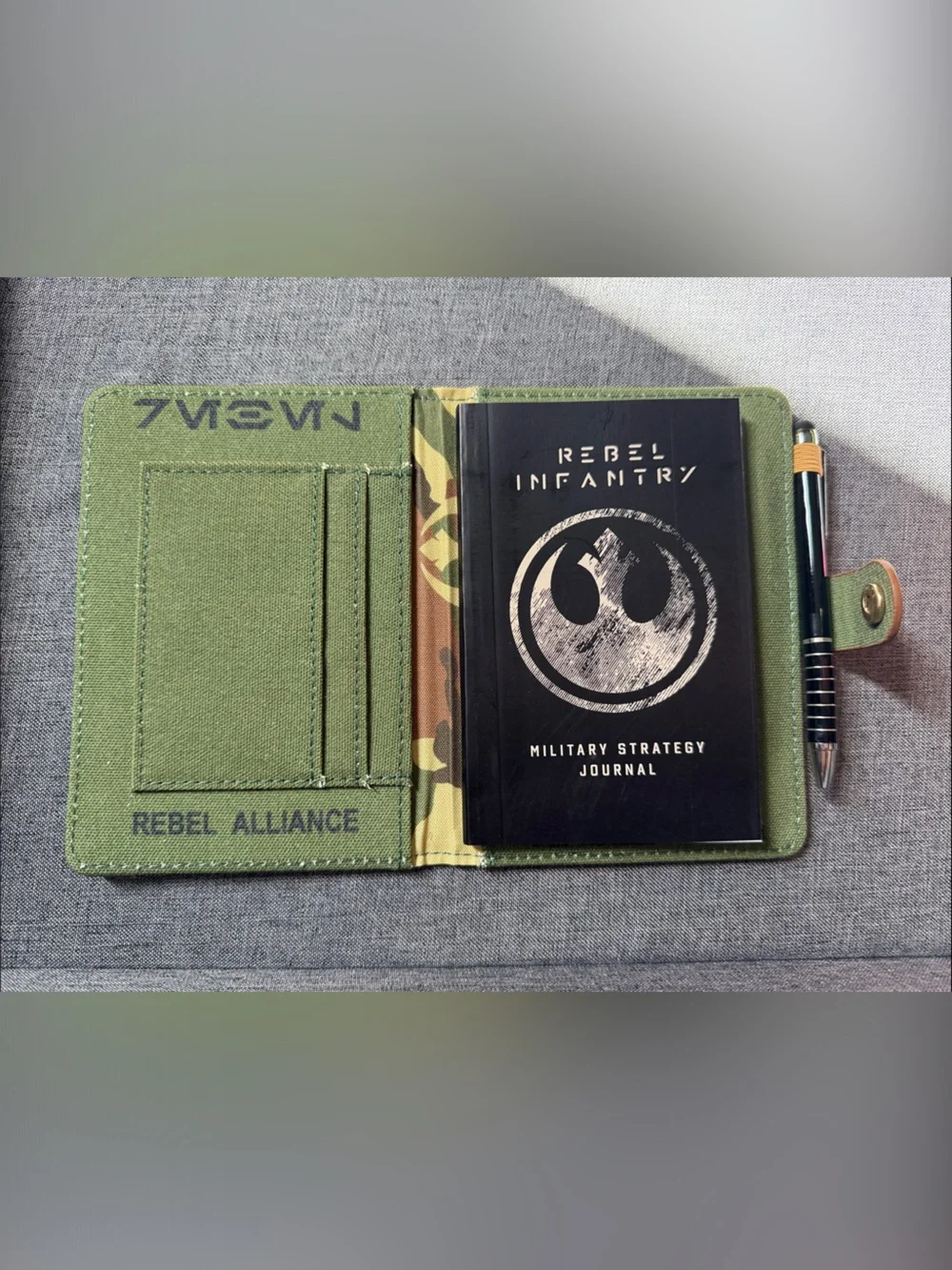 Star Wars Rebel Infantry Brown Journal/Notebook with credit card slots and pen